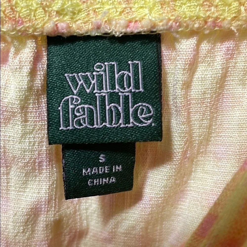Wild Fable Yellow Checkered Mini Dress - Picture 2 of 7